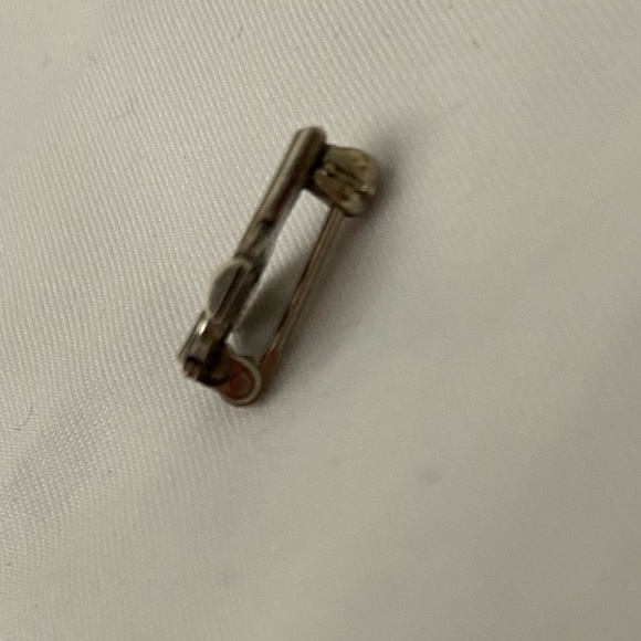 Sterling Silver Vintage Tiny Cross Lapel Pin - Picture 5 of 5